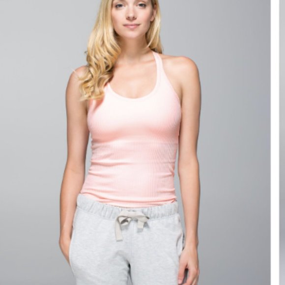Lululemon ebb to street tank - size 6 - light pink - Picture 1 of 4